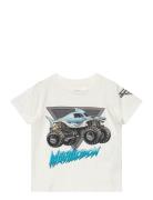 Nmmfeodor Monsterjam Ls Top Box Vde Tops T-Kortærmet Skjorte White Nam...