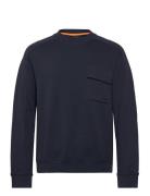 We_Pocketcargo Tops Sweatshirts & Hoodies Sweatshirts Navy BOSS
