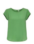 Onlvic S/S Solid Top Ptm Tops Blouses Short-sleeved Green ONLY