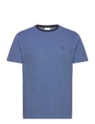 4-Col Oxford Regular Ss T-Shirt Tops T-Kortærmet Skjorte Blue GANT