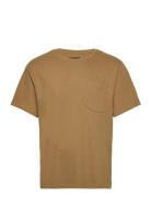 Calton Structured Tee Tops T-Kortærmet Skjorte Khaki Green Clean Cut C...