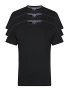 Vle Tee Triple Pack Tops T-Kortærmet Skjorte Black Superdry