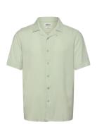 Sdfaye Shirt Tops Shirts Short-sleeved Green Solid