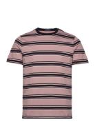 Stripe T-Shirt Tops T-Kortærmet Skjorte Pink Fred Perry