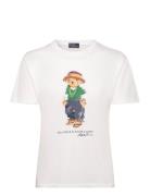 Polo Bear Cotton Jersey Tee Tops T-shirts & Tops Short-sleeved White P...
