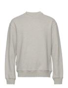 Distressed Crew Designers Sweatshirts & Hoodies Sweatshirts Grey HAN K...
