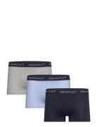 Microprint Trunk 3-Pack Boxershorts Navy GANT