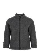 Wool Baby Jacket Outerwear Fleece Outerwear Fleece Jackets Grey Mikk-l...