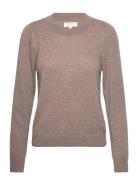 Evinapw Pu Tops Knitwear Jumpers Brown Part Two