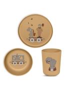 Milas Pla Dinner Set 3-Pack Home Meal Time Dinner Sets Brown Nuuroo