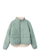 Nlfmorana Short Rev Jacket Foret Jakke Green LMTD