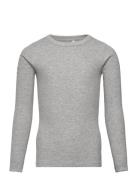 Nkfnakal Ls Top Noos Tops T-shirts Long-sleeved T-Skjorte Grey Name It