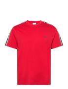 Shoulder Tape Ss T-Shirt Tops T-Kortærmet Skjorte Red GANT