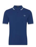 Twin Tipped Fp Shirt Tops Polos Short-sleeved Blue Fred Perry