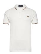 Twin Tipped Fp Shirt Tops Polos Short-sleeved White Fred Perry