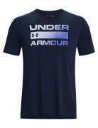 Ua Team Issue Wordmark Ss Sport T-Kortærmet Skjorte Navy Under Armour