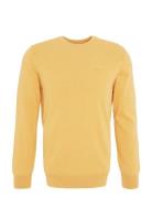 Barbour Pima Cotton Crew Designers Knitwear Round Necks Yellow Barbour