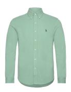 Featherweight Mesh-Lsl-Knt Designers Shirts Casual Green Polo Ralph La...