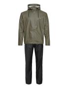 Packable Rainset Outerwear Rainwear Rain Coats Khaki Green Tretorn