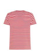 Stretch Slim Fit Tee Tops T-Kortærmet Skjorte Red Tommy Hilfiger