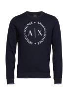 Tops Tops Sweatshirts & Hoodies Sweatshirts Blue Armani Exchange