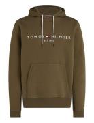 Tommy Logo Hoody Tops Sweatshirts & Hoodies Hoodies Green Tommy Hilfig...