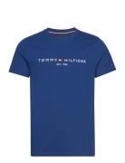 Tommy Logo Tee Tops T-Kortærmet Skjorte Navy Tommy Hilfiger