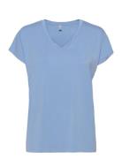 Sc-Marica Tops T-shirts & Tops Short-sleeved Blue Soyaconcept