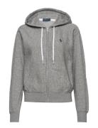 Fleece Full-Zip Hoodie Tops Sweatshirts & Hoodies Hoodies Grey Polo Ra...