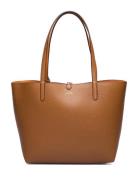 Faux-Leather Large Reversible Tote Bag Shopper Taske Brown Lauren Ralp...