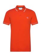 Tipping Polo Tops Polos Short-sleeved Red Calvin Klein Jeans