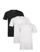 3 Pack T-Shirts Tops T-Kortærmet Skjorte White Denim Project