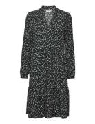 Edasz Ls Dress Knælang Kjole Multi/patterned Saint Tropez