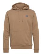 Basic Organic Hood Tops Sweatshirts & Hoodies Hoodies Beige Clean Cut ...