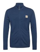 Check Jacket Sport Sweatshirts & Hoodies Sweatshirts Blue Bula