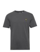 Plain T-Shirt Tops T-Kortærmet Skjorte Grey Lyle & Scott