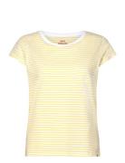 Organic Favorite Stripe Teasy Tops T-shirts & Tops Short-sleeved Yello...