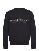 Sweatshirt Tops Sweatshirts & Hoodies Sweatshirts Navy Armani Exchange