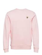 Crew Neck Sweatshirt Tops Sweatshirts & Hoodies Sweatshirts Pink Lyle ...