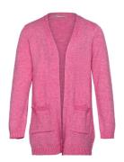 Koglesly L/S Open Cardigan Knt Tops Knitwear Cardigans Pink Kids Only