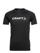 Core Essence Logo Tee M Sport T-Kortærmet Skjorte Black Craft