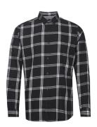 Jjegingham Twill Shirt L/S Tops Shirts Casual Black Jack & J S