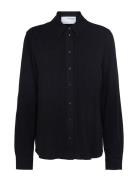 Slfviva Ls Shirt Noos Tops Shirts Long-sleeved Black Selected Femme