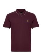 Tipped Polo Shirt Tops Polos Short-sleeved Purple Lyle & Scott