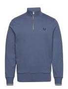 Half Zip Sweatshirt Tops Sweatshirts & Hoodies Sweatshirts Blue Fred P...