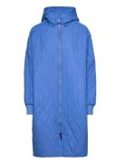 Ektraiw Hood Coat Quiltet Jakke Blue InWear