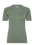 Core Dry Active Comfort Ss W Sport T-shirts & Tops Short-sleeved Green...