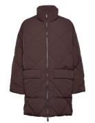 Slfheidi Puffer Jacket B Quiltet Jakke Brown Selected Femme