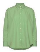 Relaxed Bd Luxury Poplin Tops Shirts Long-sleeved Green GANT