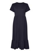 Onlmay S/S Peplum Calf Dress Box Jrs Knælang Kjole Navy ONLY